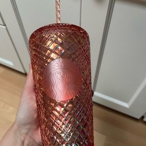 Starbucks 16oz Peach Rose Gold 2021 Holiday Tumbler